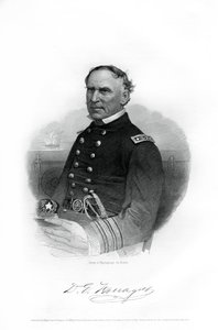 الأدميرال ديفيد فراجوت ، ضابط البحرية الأمريكية في الحرب الأهلية الأمريكية ، 1862-1867 بواسطة غير معروف