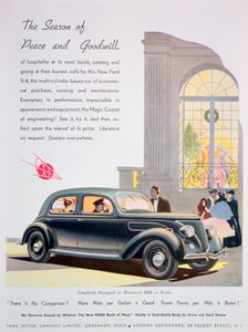 إعلان عن سيارات فورد عام 1936 بواسطة غير معروف