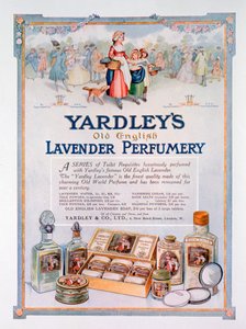 إعلان عن عطر Yardleys Old English Lavender ، 1923 بواسطة غير معروف