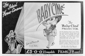 إعلان عن جهاز عرض فيلم Pathe Babycine ، 1926 بواسطة غير معروف