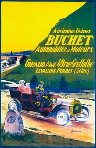 إعلان عن سيارات Buchet ، c1910s بواسطة غير معروف