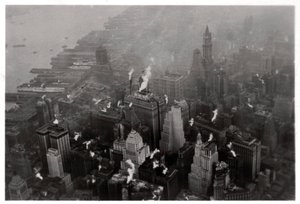 منظر جوي لمانهاتن ، مدينة نيويورك ، الولايات المتحدة الأمريكية ، من زيبلين ، 1928 1933 بواسطة غير معروف