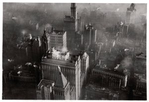 منظر جوي لمانهاتن ، مدينة نيويورك ، الولايات المتحدة الأمريكية ، من زيبلين ، 1928 1933 بواسطة غير معروف