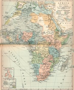 أفريقيا السياسية ، c1902 ، 1903 بواسطة غير معروف