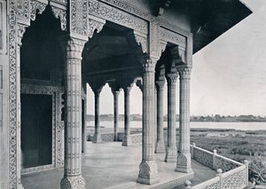 أجرا. شرفة برج الياسمين ، c1910. بواسطة غير معروف