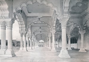 أجرا. The Dewan-i-am ، أو قاعة الجمهور العام ، c1910. بواسطة غير معروف
