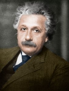 ألبرت أينشتاين ، عالم الرياضيات والفيزيائي الألماني السويسري الأمريكي. بواسطة غير معروف