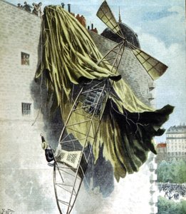 ألبرتو سانتوس دومون 1873-1932 ، رائد فضاء برازيلي ، محاولة فاشلة لجائزة دويتش بواسطة غير معروف