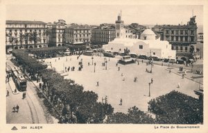 الجزائر - ساحة الجوفرنم ، سنة 1900 بواسطة غير معروف
