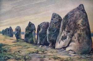 Alinements بالقرب من كارناك ، بريتاني ، فرنسا ، c1920 بواسطة غير معروف