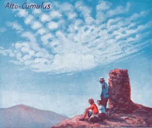 ألتو كومولوس - عشرات الأشكال السحابية الرئيسية في السماء ، 1935 بواسطة غير معروف