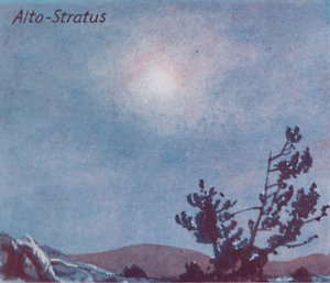 ألتو ستراتوس - عشرات الأشكال السحابية الرئيسية في السماء ، 1935 بواسطة غير معروف