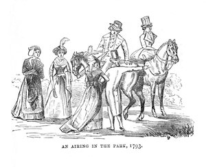 بث في الحديقة ، 1793 ، c1870 بواسطة غير معروف