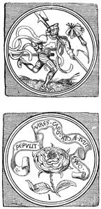 أوراق اللعب القديمة: Knave and Ace ، 1833 بواسطة غير معروف