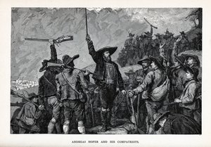 أندرياس هوفر ورفاقه 1882 بواسطة غير معروف
