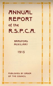التقرير السنوي لـ RSPCA ، 1916 بواسطة غير معروف