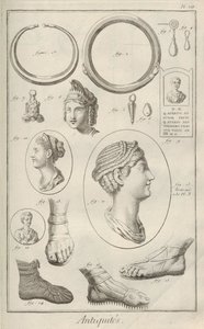 تحف قديمه. من Encyclopédie بقلم دينيس ديدرو وجان لو روند دالمبرت ، 1751-1765. بواسطة غير معروف