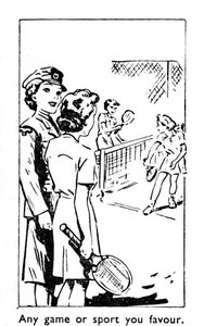 أي لعبة أو رياضة تفضلها ، 1940 بواسطة غير معروف