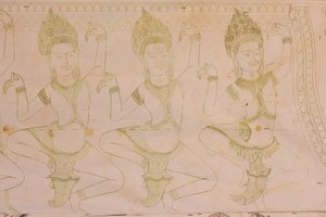 رسم أبسارا ، سييم ريب ، كمبوديا بواسطة غير معروف
