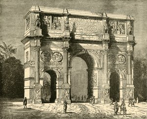 قوس قسطنطين ، 1890. بواسطة غير معروف