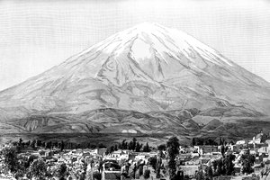 أريكيبا وجبل ميستي ، بيرو ، 1895 بواسطة غير معروف