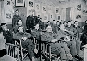 مجموعة الجيش الفني: أدريان هيل ، RBA ، ROI ، محاضرة عن فن وأهداف بيكاسو ، 1944 بواسطة غير معروف
