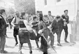 القبض على جافريلو برينسيب ، قاتل الأرشيدوق فرانز فرديناند ، 1914 بواسطة غير معروف
