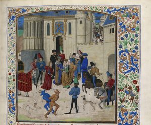 وصول إيزابو دي بافاريا إلى باريس ، حوالي 1470-1475. بواسطة غير معروف