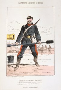 مدفعية الحرس الوطني ، حصار باريس ، 1870-1871 بواسطة غير معروف