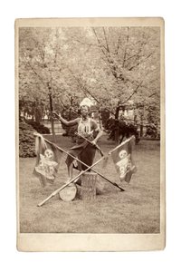 محاضرة جماعية أشانتي ، ألمانيا 1890 (صورة بالأبيض والأسود) بواسطة غير معروف