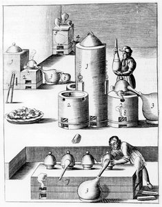 Athanor أو Slow Harry ، فرن ذاتي التغذية يحافظ على درجة حرارة ثابتة ، 1683 بواسطة غير معروف
