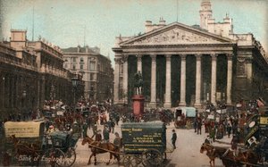 بنك إنجلترا و Royal Exchange ، c1910 بواسطة غير معروف