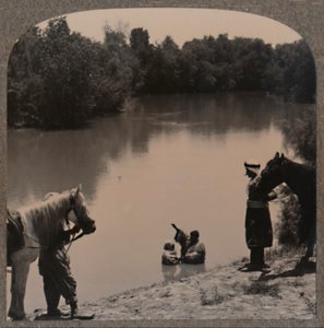 المعمودية في الأردن ، c1900 بواسطة غير معروف