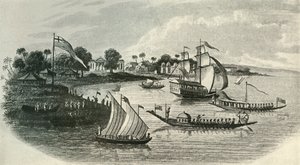 بيت باراكبور ، من الهولي ، 1803 ، 1925. بواسطة غير معروف