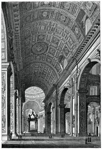 كنيسة سانت بيترز ، روما ، 1870 بواسطة غير معروف