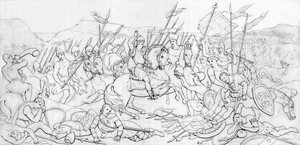 معركة هاستينغز ، 1066 ، 1835. بواسطة غير معروف