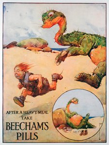 إعلان حبوب Beechams ، 1914 بواسطة غير معروف