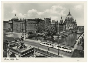 برلين ، قصر المدينة مع Kurfürstenbrücke والكاتدرائية / بطاقة بريدية للصور حوالي عام 1937/1938 بواسطة غير معروف