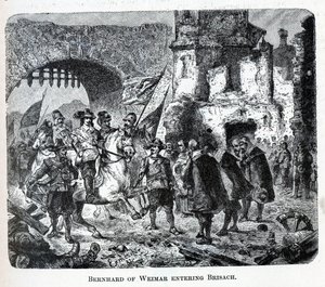 برنهارد من فايمار يدخل بريساتش ، 1882 بواسطة غير معروف