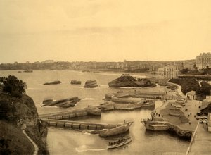بياريتز - Le Port des Pecheurs ، c1930. بواسطة غير معروف