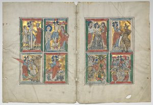 Bifolio مع مشاهد من حياة المسيح ، 1230-1240. بواسطة غير معروف