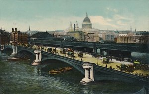 جسر بلاكفرايرز ، لندن ، 1911. بواسطة غير معروف