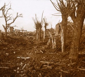المناظر الطبيعية المتفجرة ، Belloy-en-Santerre ، شمال فرنسا ، c1914-c1918 بواسطة غير معروف