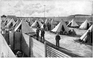 سجناء البوير في معسكر في بلومفونتين ، حرب البوير الثانية ، 1899-1902 بواسطة غير معروف