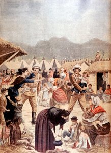 نساء وأطفال من البوير في معسكر اعتقال بريطاني في ترانسفال ، حرب البوير ، 1901 بواسطة غير معروف