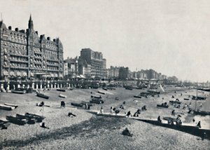 برايتون - فندق وشاطئ متروبول ، 1895. بواسطة غير معروف