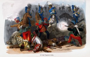 Dragoons البريطانية الخفيفة الثالثة في العمل في الهند بواسطة غير معروف