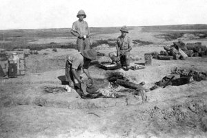 طهي شركة الجيش البريطاني C ، بلاد الرافدين ، الحرب العالمية الأولى ، 1918 بواسطة غير معروف
