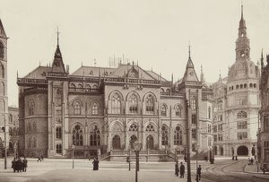 مبنى البورصة في بريمن. حوالي عام 1900 بواسطة غير معروف
