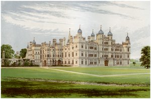 منزل بورغلي ، لينكولنشاير ، منزل ماركيز إكستر ، c1880 بواسطة غير معروف